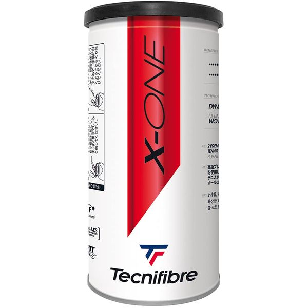 Technifibre TBA2XE1 Tennis Balls, X-ONE, 2 Balls, 1 Can