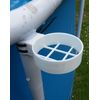 Swimming POOL CUP HOLDER : WHITE 35mm INTEX FRAME LEG