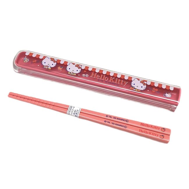 OSK HS-11 Hello Kitty Apple Pull-Lid Chopsticks Case Set