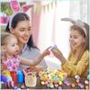 100pcs Easter Mini Eggs Decorations for Kids Easter Day,Artificial Bird Eggs Easter Decorations Speckled Eggs for Kid Art Crafts Easter Eggs Home Mini Easter Stuffers Spring Party Decorations