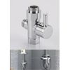 3-Way T-adapter Adjustable Bath Shower Head Arm Mounted Diverter Valve Bath Tool