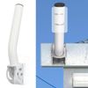 Antenna Wall Mounting Kit, J Pole Mount for V2, Wall Roof Installation Pole Bracket Ethernet Adapter with Adjustable End Angle