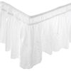 Eyelet Wraparound Bedding Collection - Twin/Full Bed Skirt, Color White