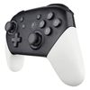 eXtremeRate Switch Replacement Left and Right Handle Grip Case for Pro Controller, Glossy DIY Hand Grip Case for Pure Color Switch Pro Controller (Not Switch Procon) [White]