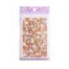 LANODO 8 Pcs Nail Stickers, Beautiful 3D Snow Flowers, Nail Stickers, DIY, Long Female Model, Gold & Silver