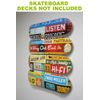 Sk8ology Skateboard Deck Display 3 Pc Kit Floating Wall Mount