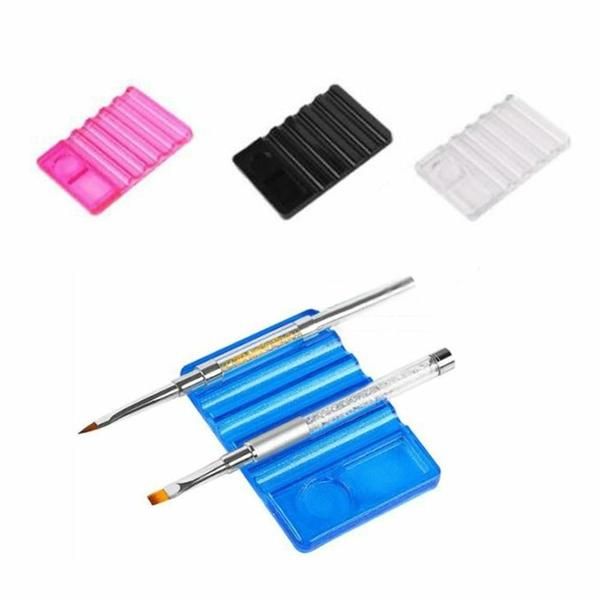 Nail Art Rectangle Palette Brush Holder 3 Colors (W8F5E18)