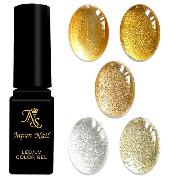 Japan Nail Color Gel, Made in Japan, Cosmetics Registered LED, UV Compatible Gel, Lame Color 882