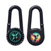 Azeeda 'Colourful Hummingbird' Compass Keyring (KC00032040)