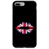iPhone 7 Plus/8 Plus Union Jack Flag Lips British Isles GB Great Britain Flag Lip Case