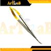 Castroviejo Micro Scissors with Curved Sharp Tips, 6in, Gold,Premium Steel (1pc)