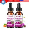 2x Milk Thistle Extract Liquid Drop,Dandelion Root, Liver Cleanse Immune Support
