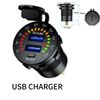 Dual USB Car Cigarette Lighter Socket Phone Charger Power Outlet W/LED Voltmeter