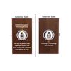Copper Creek EK2030PS Egg Door Knob, Privacy Function, 1 Pack, in Polished Stainless