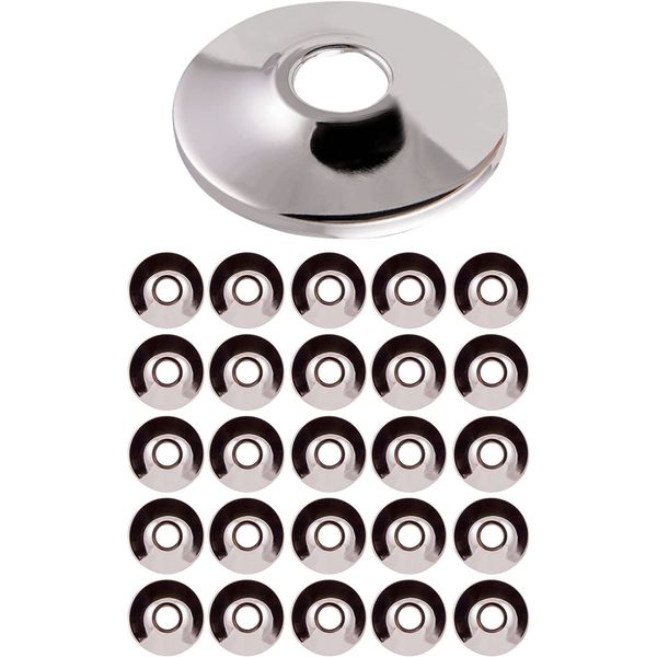 1/2" IPS Sure Grip Flange Escutcheon Plate for Steel Tubing Shallow Chrome 25Pka