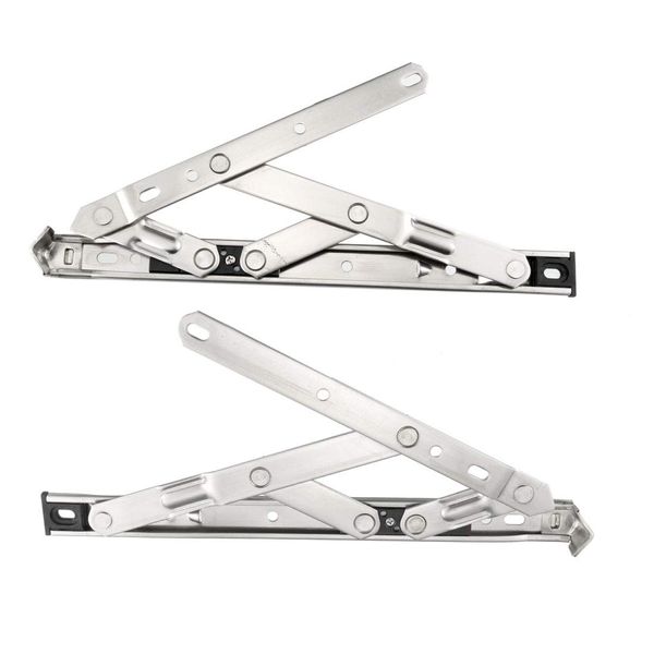 sourcing map 10-Inch Hanging/Casement Window Hinge, 202 Stainless Steel 2Pcs