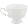 CeCera CE1000-28K Tea Time Collection Coffee Cup & Saucer, White (Presentation Box)