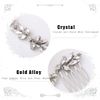Unicra Wedding Crystal Hair Combs Bridal Headpieces Wedding Hair Accessories for Brides (Silver)