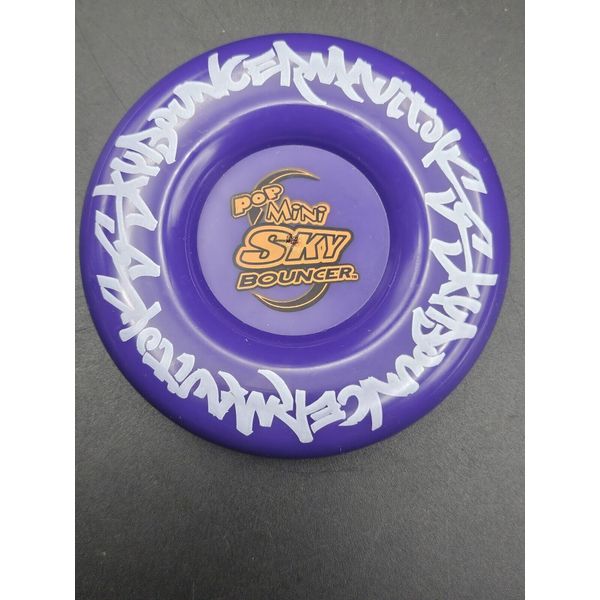 Pop Mini Sky Bouncer Purple Throwing Disc Pop Blast From Past Vtg Toy Fun Game