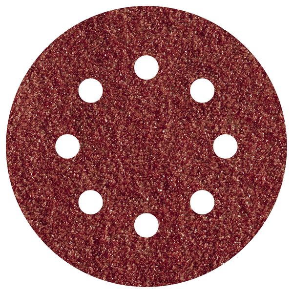 wolfcraft 5 Easy-Fix Sanding Discs for Wood/Metal, Ø 125 mm, grain 24 I 3180000