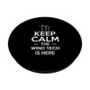 Keep Calm The Wind Tech Is Here Wind Turbine Energy PopSockets Swappable PopGrip