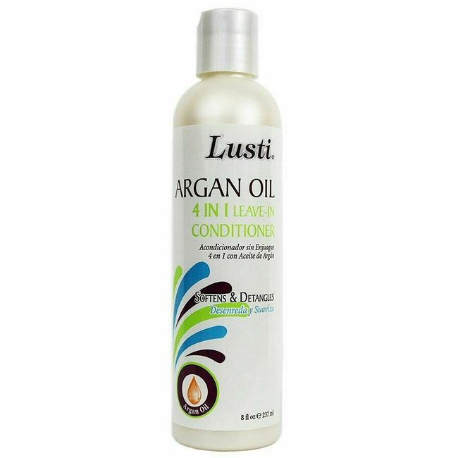 Lusti Argan Oil, 4 in 1 Leave in Conditioner, Softens & Detangles  8 oz  *NEW*