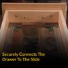 Brixwell QHBH-001 Adjustable Front Locking Device, for Grass Elite Plus and Grass Maxcess Concealed Under Mount Slides