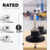 3”  Roll-On Disc Pad Holder - 1/4" Shank / 2 Pack