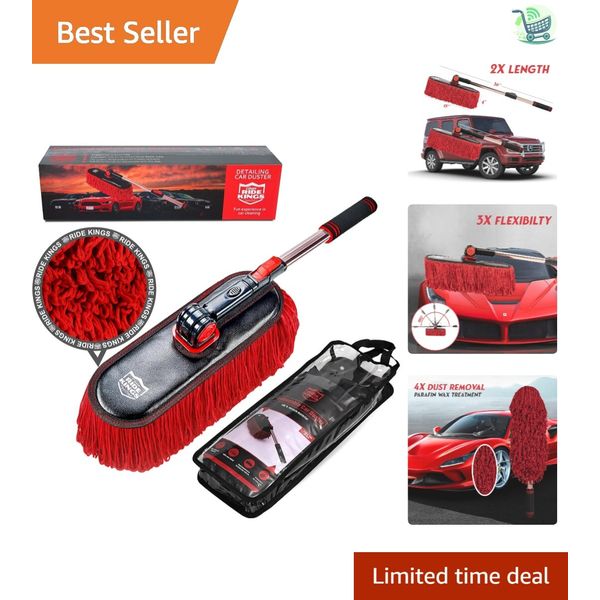 Durable Car Duster with Wax Cotton for Dust Removal - Eco-Friendly & Efficient