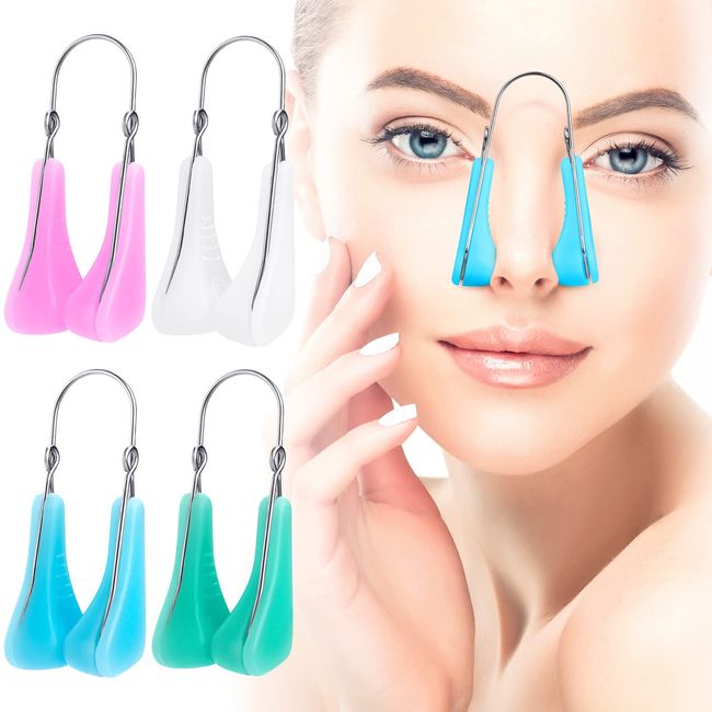 2pcs Silicone Nose Clip Nasal Beauty Nose Shaper Plastic Surgery