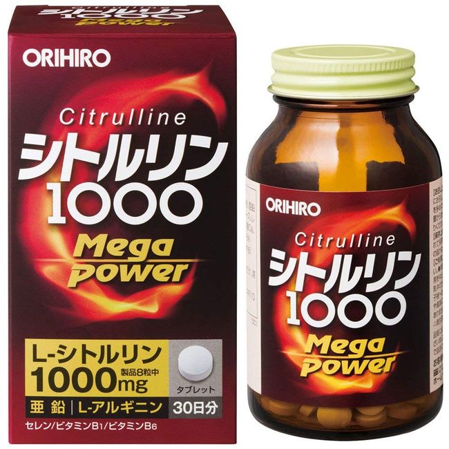 Orihiro Citrulline MegaPower1000 240 grains x 8 pieces