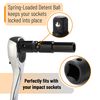 4 Piece Impact Socket Adapter, 1/2 to 3/8 Socket Adapter, Impact Socket Adapter and Reducer Set for Impact Driver & Wrench Conversion