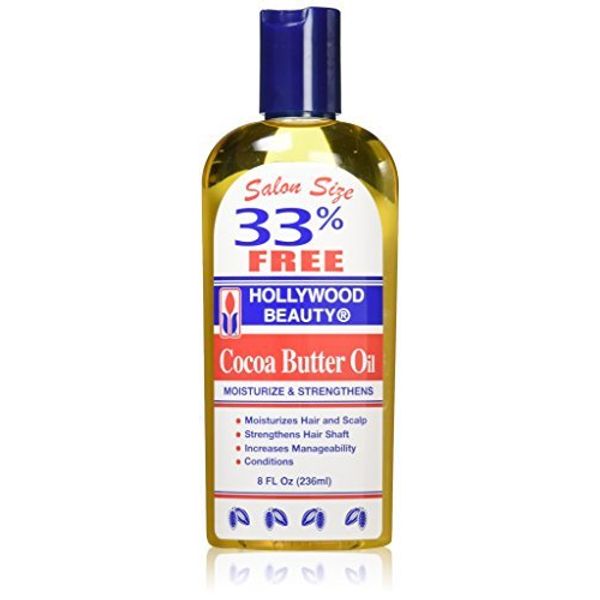 Hollywood Beauty Cocoa Butter Oil, 8 Ounce