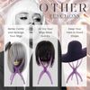Dreamlover Wig Stands, Plastic Wig Holders, Cap Stands, Purple, 3 Pack