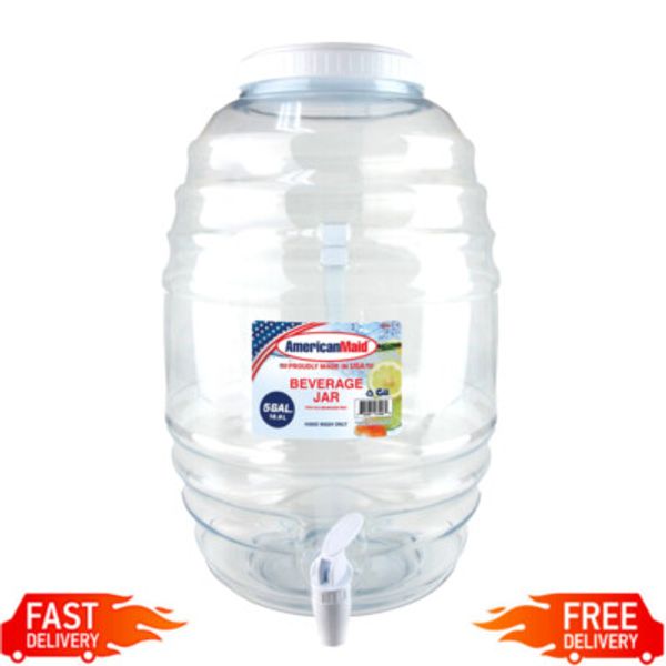 5 Gallon Vitrolero Beverage Dispenser Leak Proof Portable Strong Work Gatherings