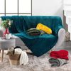 DOUCEUR D'INTERIEUR Plaid, 125 x 150 cm, flannel, plain, grey