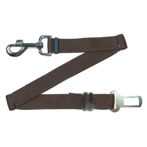 Car Safety Strap for Cats, Dogs, Pets (Brown)