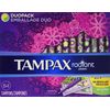 Tampax Radiant Plastic Tampons Duo Pack, Unscented, 84 Count
