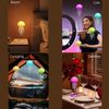 TSKVT Voice-Activated Bionic Jellyfish Lamp, Bionic Dancing Whiskers - RGB Gradient Bedside Lamp, Rechargeable Touch Sensor Table Lamp, Creative Night Light Gift (Hanging + Base)