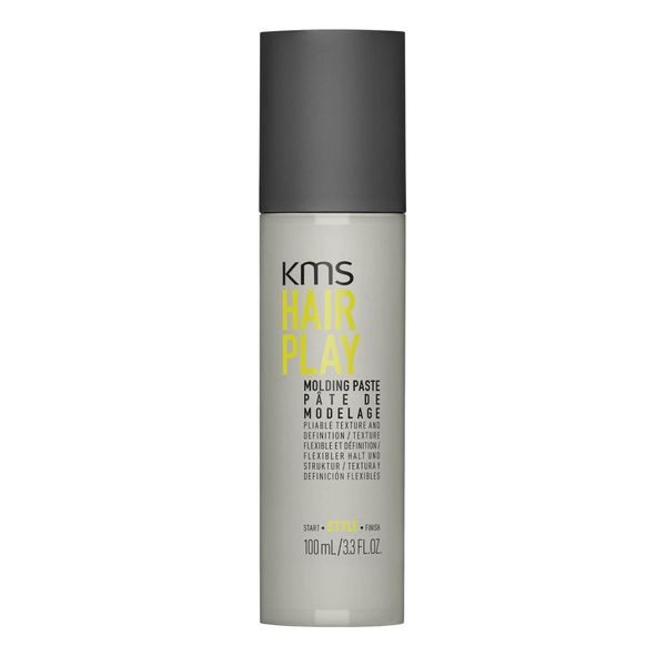 KMS HAIRPLAY Molding Paste Provides Texture, Natural Shine, Pliable Hold & Definition Unisex, 3.3 Fl oz