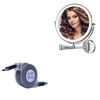 BoxWave Cable Compatible with Hasipu Round Wall Mounted Makeup Mirror (10in) - miniSync - USB-A to USB Type-C, Retractable Cable 5 Pre-Set Lengths Avoid Tangles