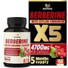 Berberine Capsules 150 Count Dietary Supplement With Ceylon Cinnamon Turmeric