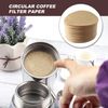 Coffee Filter Papers Round 600 Pcs 2.5"/64mm Replacement Paper Filter Brown Compatible with Coffee Espresso Maker