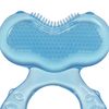 Nuby Silicone Teethe-eez Teether with Bristles, Includes Hygienic Case, Blue