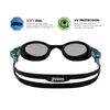 Zoggs Phantom 2.0 Black Grey Tint Smoke