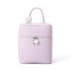 Francfranc French Wave Shape Vanity Pouch, Small, light purple