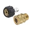 Tool Daily M22 Brass Quick Connect High Pressure Washer Adapter Set 34.5MPA