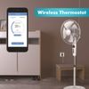 Jadeshay Thermostat,Wireless Programmable Smart WLAN Thermostat Plug Socket Temperature Controller Support APP & Voice Remote Control Electrical Switch Timer with Sensor Probe 230V