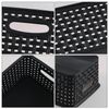 Lasbily 6-Pack Plastic Storage Baskets, Kitchen Cupboard Organiser Basket with Handle