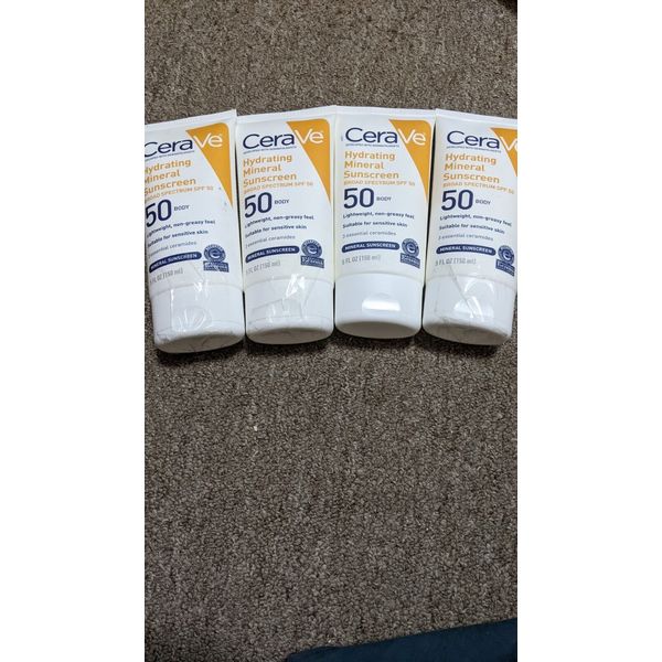 4 CeraVe Hydrating Sunscreen SPF 50 Body Unopened